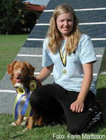 Linnea och Malo på ungdoms SM 2005
